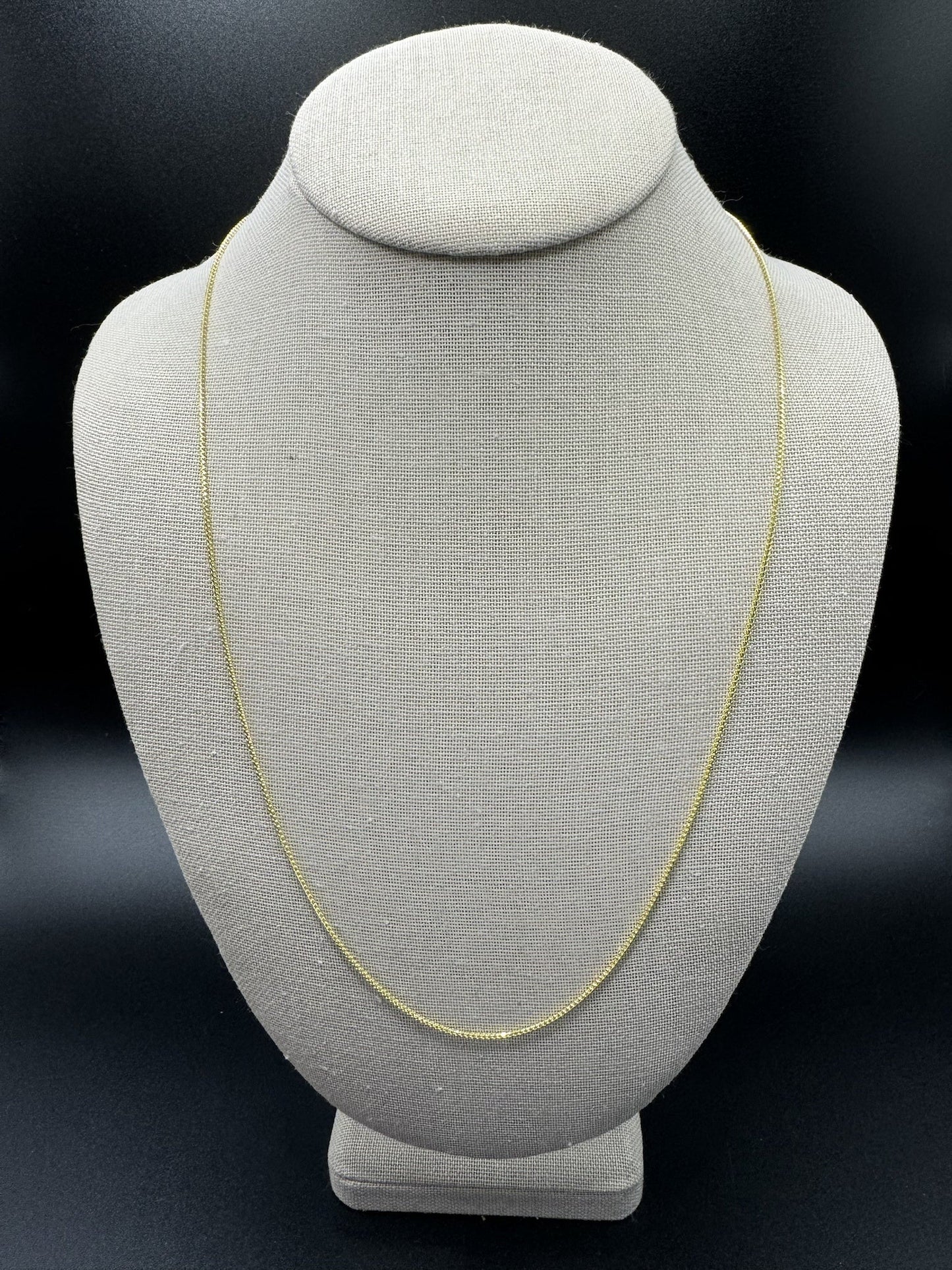 24” 14k Yellow Gold Franco 1.3mm 4.12g