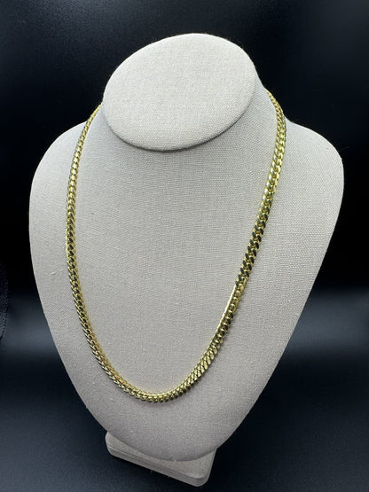 22” 14k Yellow Gold Cuban 6mm 59.7g
