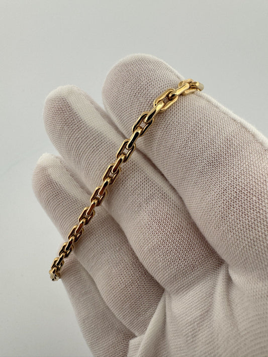 7.5” 14k Yellow Gold Herme$ Link 3.5mm 5.0g
