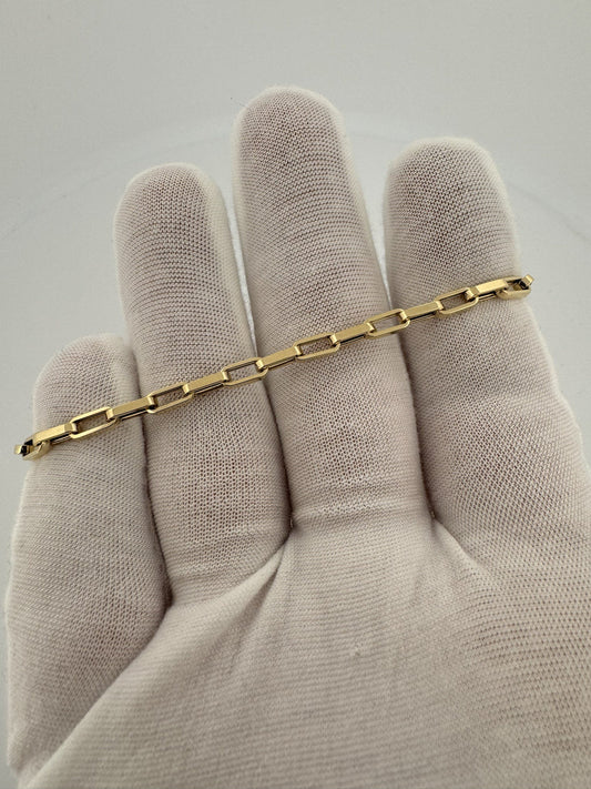 7.25” 14k Yellow Gold Paperclip 3mm 3.22g