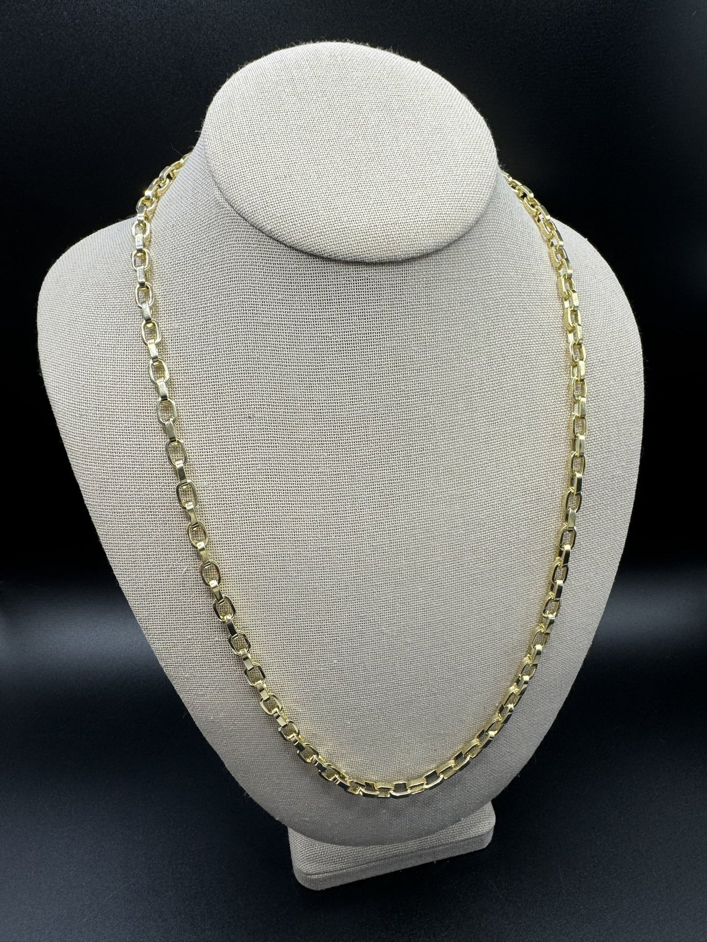 24” 14k Yellow Gold Herme$ Link 6mm 54.64g