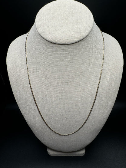 22” 14k Gold Tri-Color Valentin o Link 2mm 2.64g