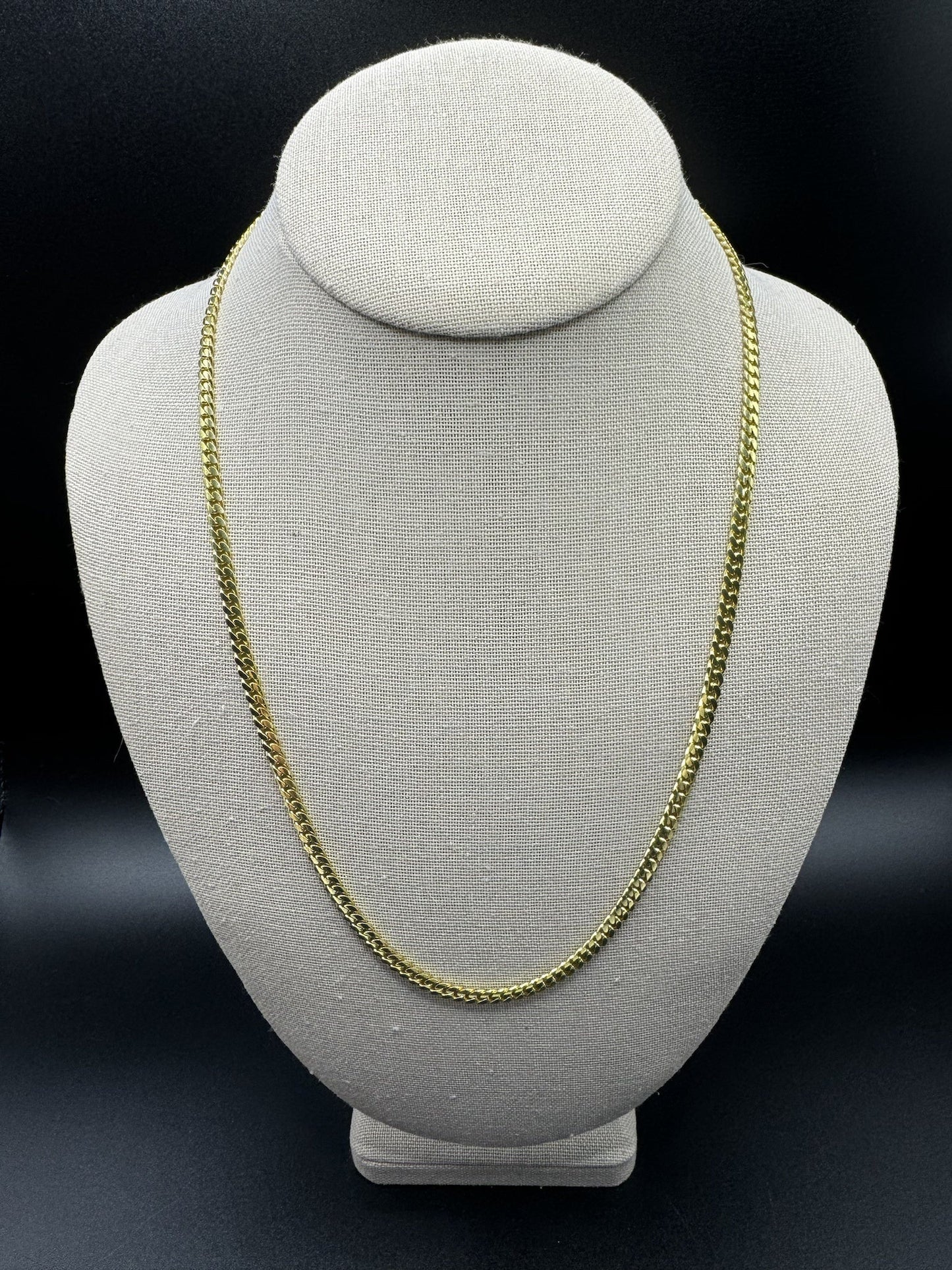 22” 14k Yellow Gold Cuban 4mm 26.0g