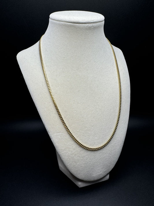20” 14k Yellow Gold Cuban 3mm 15.5g