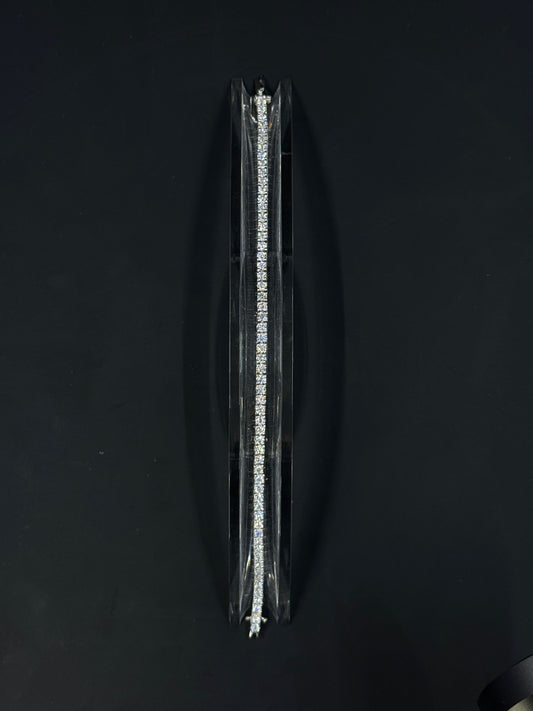 Sterling Silver 5.5ctw Lab-Grown Diamond Tennis Bracelet – 7.25"