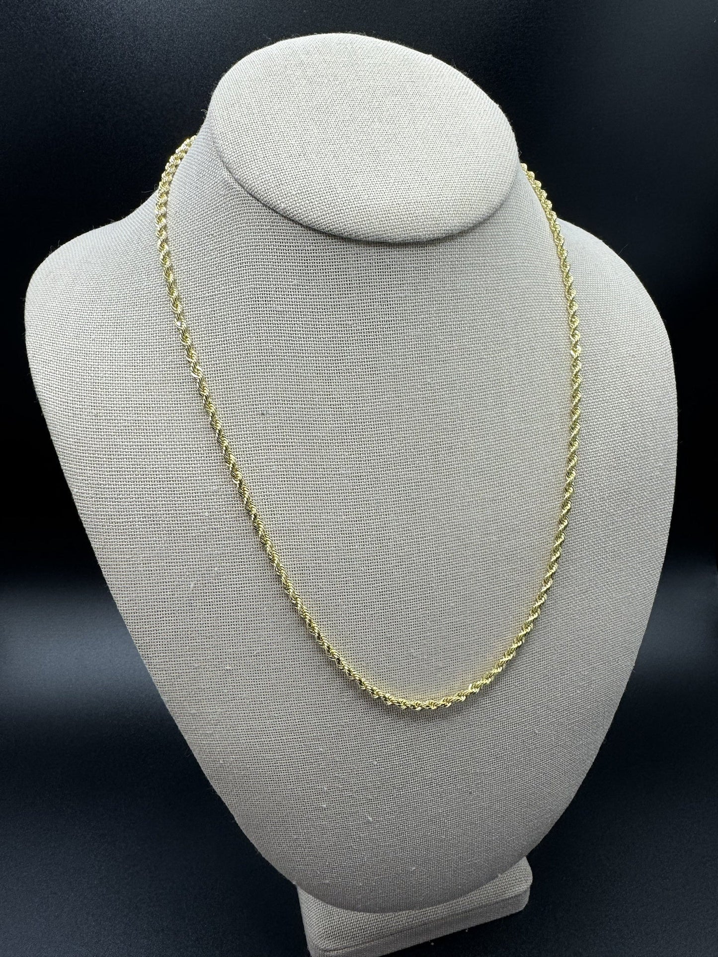 20” 14k Yellow Gold Rope 2.8mm 15.1g