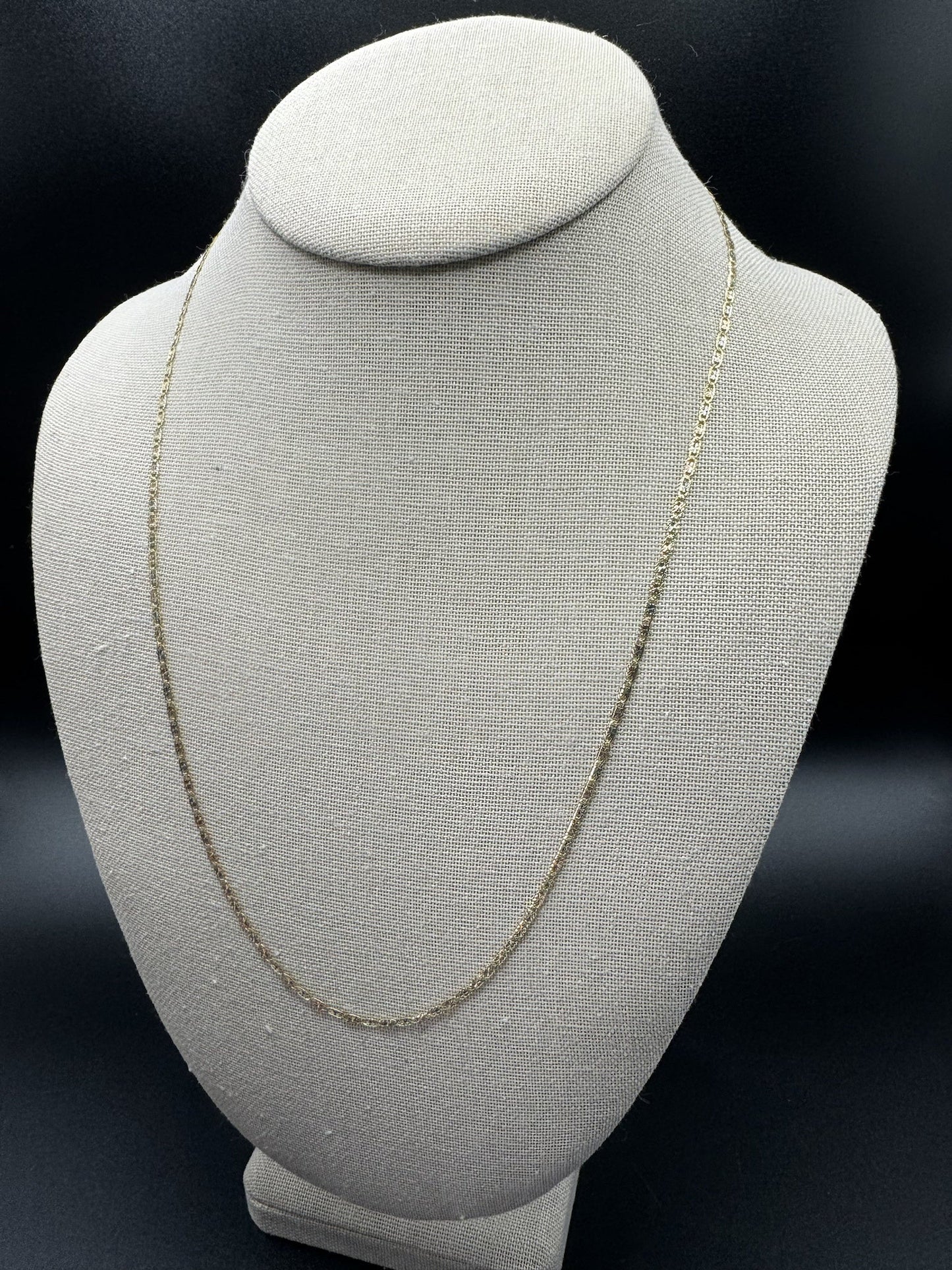 22” 14k Tri-Color Diamond Cut Valentino Link 2mm 3.1g