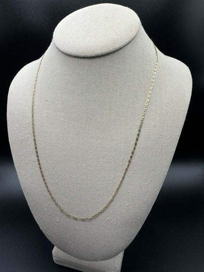 22” 14k Tri-Color Diamond Cut Valentino Link 2mm 3.1g