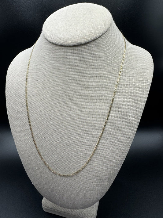 22” 14k Tri-Color Diamond Cut Valentino Link 2mm 3.1g