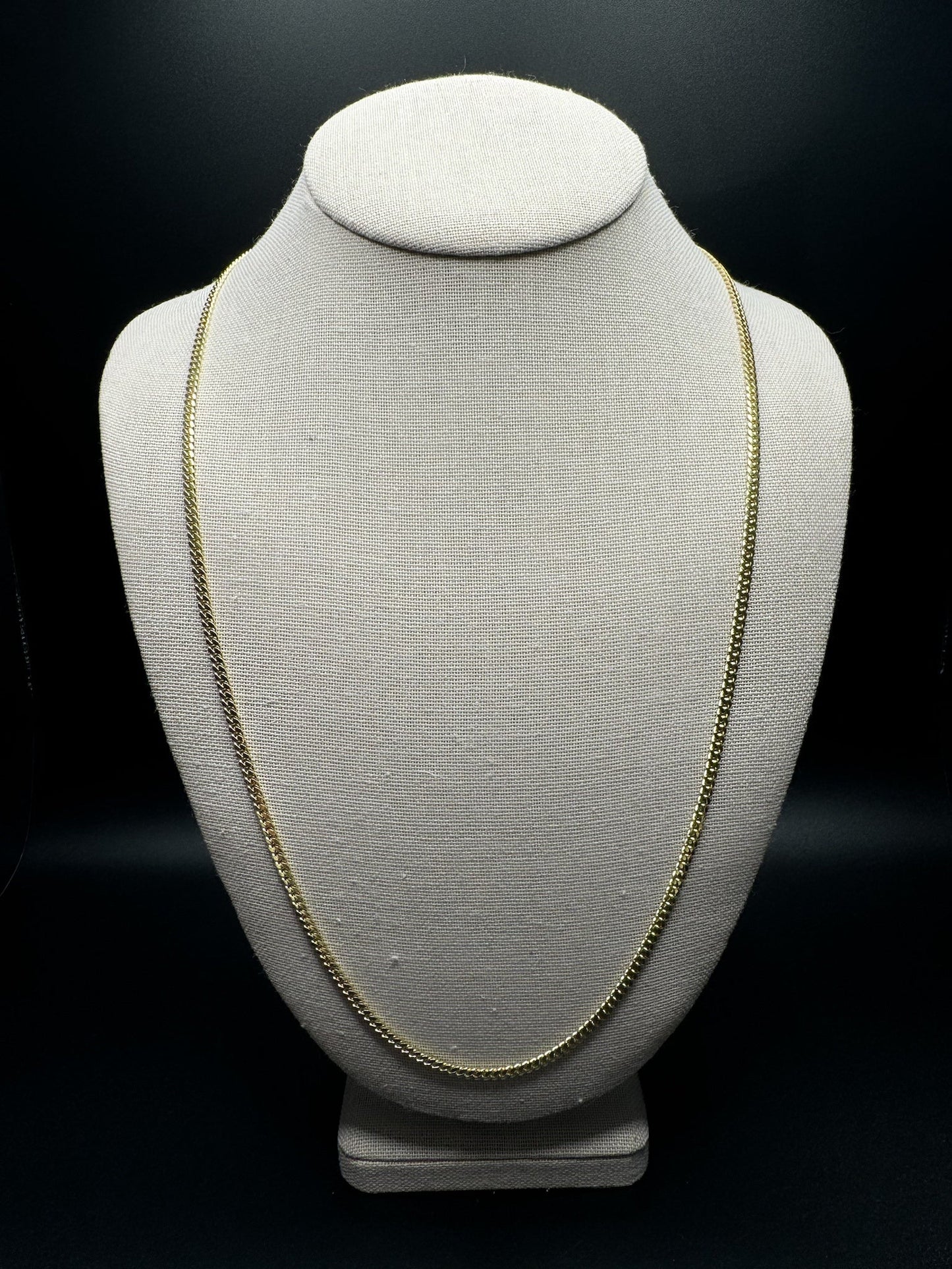 26” 14k Yellow Gold Cuban 3mm 18.24g