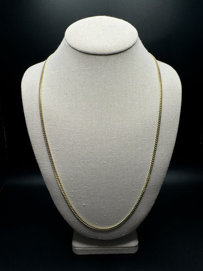 26” 14k Yellow Gold Cuban 3mm 18.24g