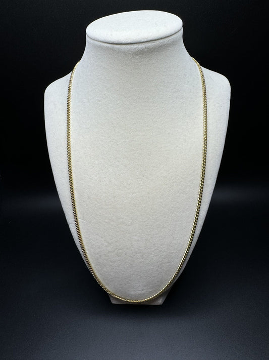 24” 14k Yellow Gold Cuban 3mm 17.6g