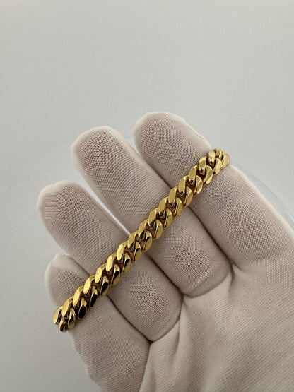 7.5” 14k Yellow Gold Cuban 8mm 42.4g