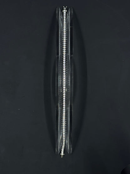 14k White Gold 3ctw Lab-Grown Diamond Tennis Bracelet – 7.5"