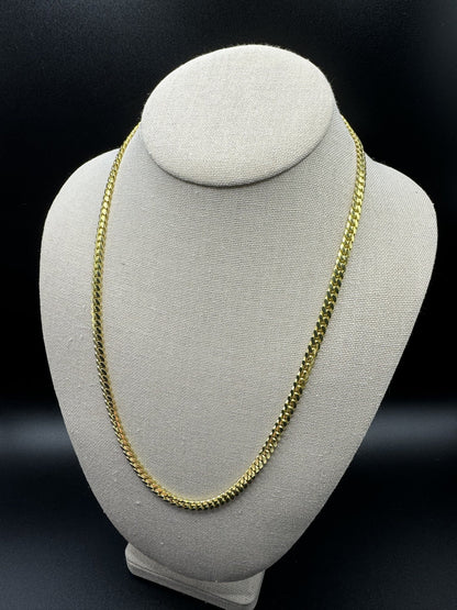 22” 14k Yellow Gold Cuban 5mm 43.53g