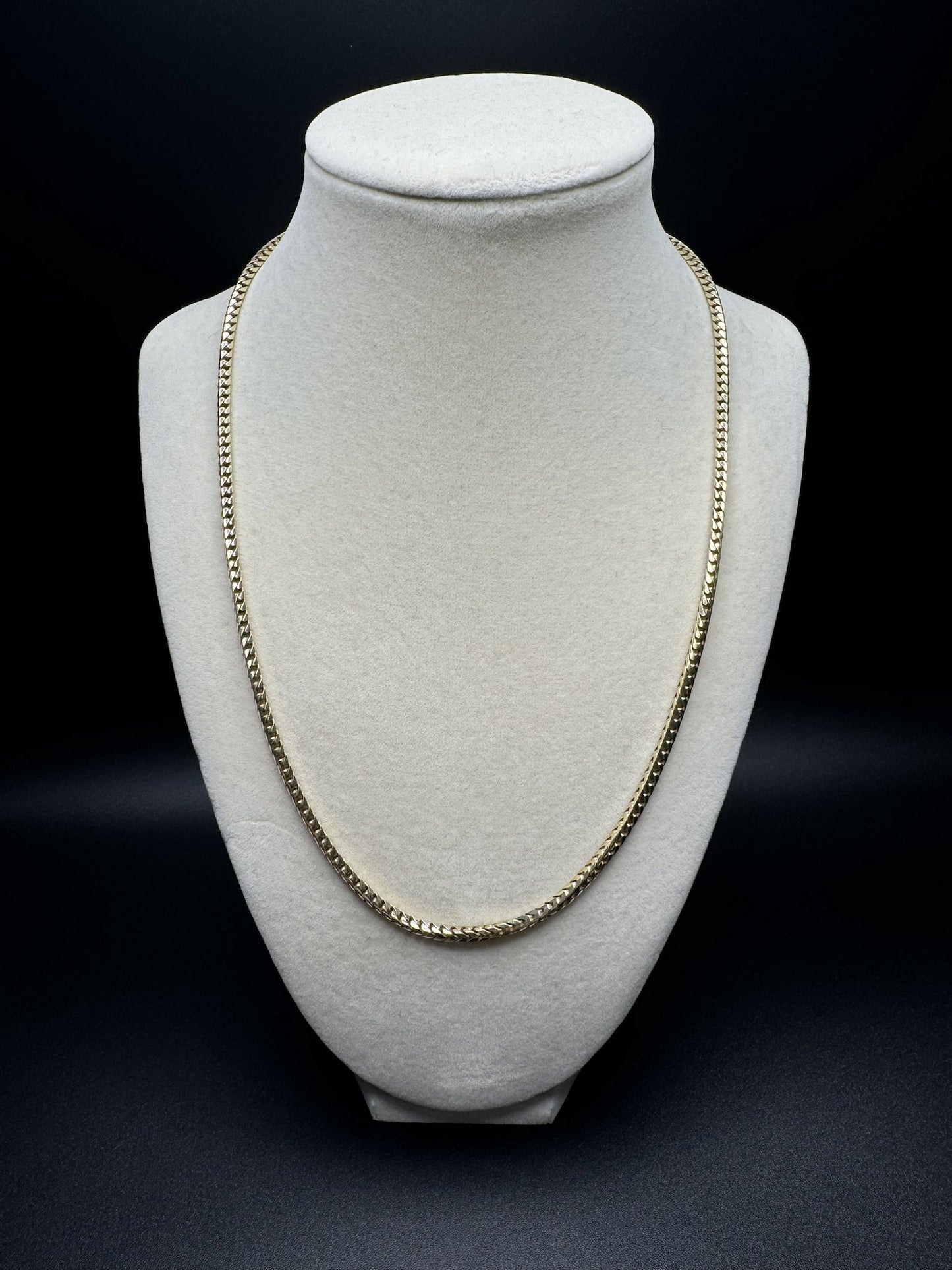 20” 14k Yellow Gold Franco 3mm 28.1g