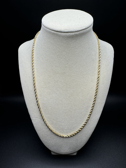 20” 14k Yellow Gold Rope 2.8mm 15.5g