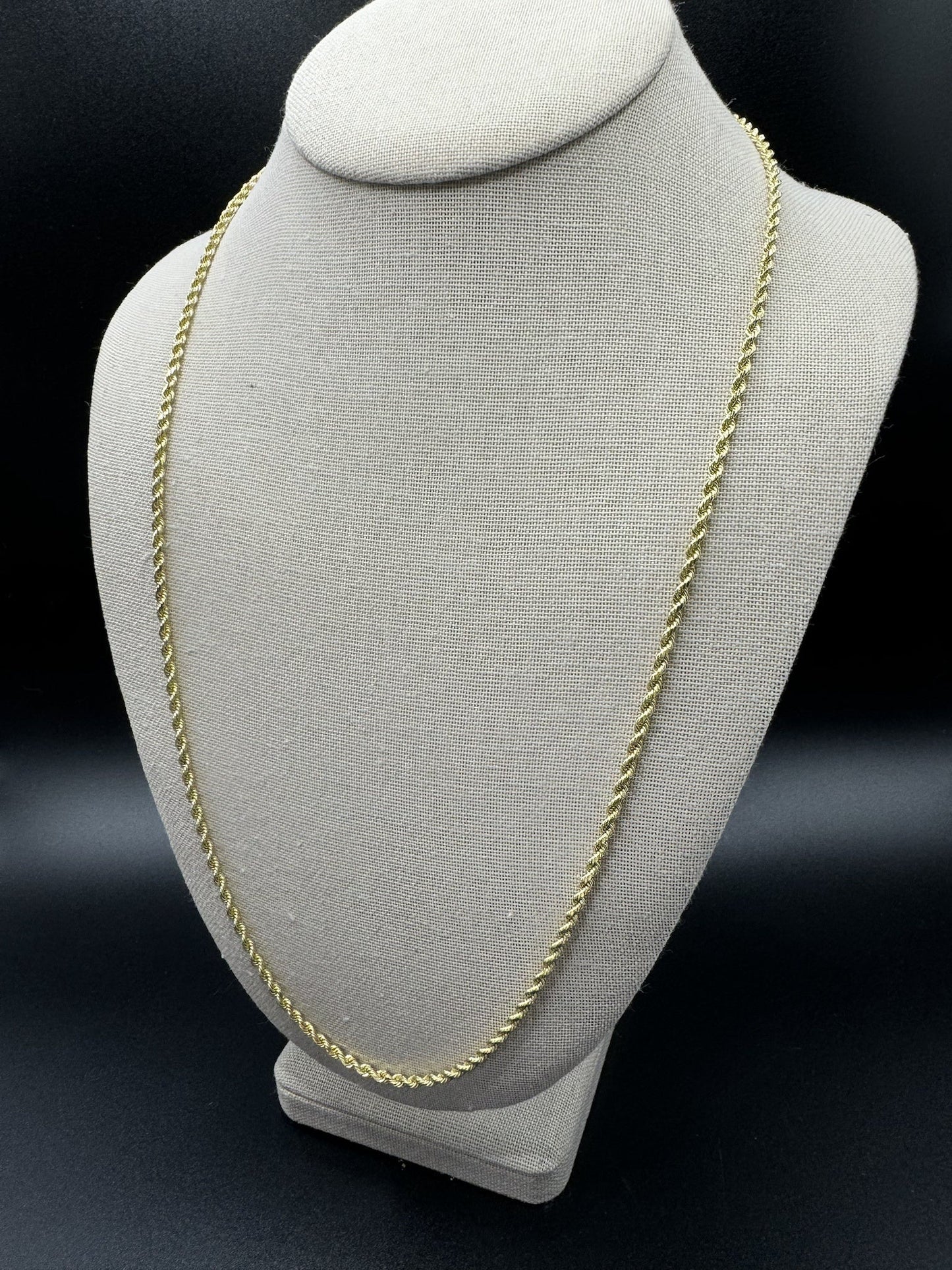 26” 14k Yellow Gold Rope 2.7mm 17.8g