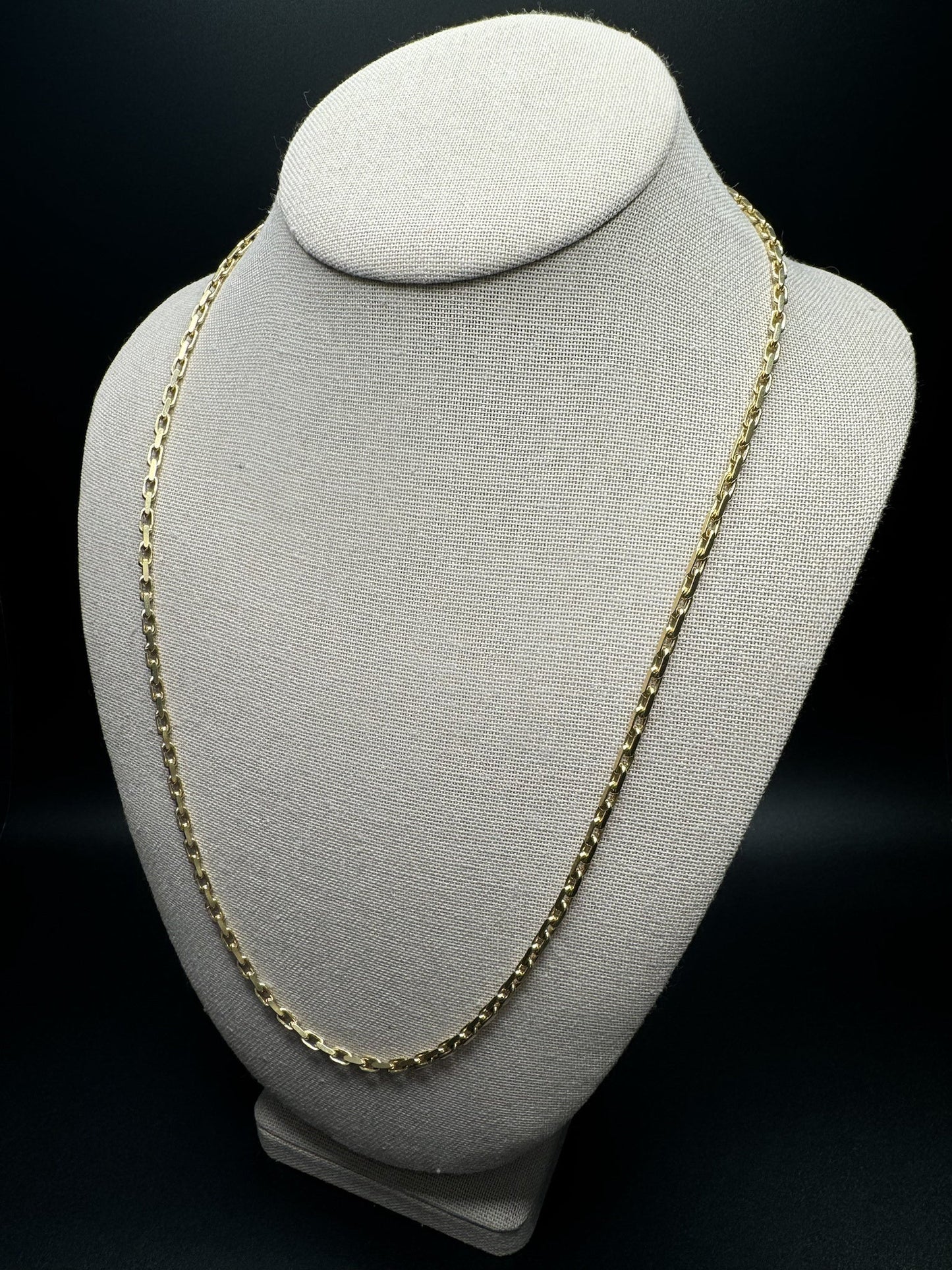 24” 14k Yellow Gold Herme$ Link 3mm 24.13g