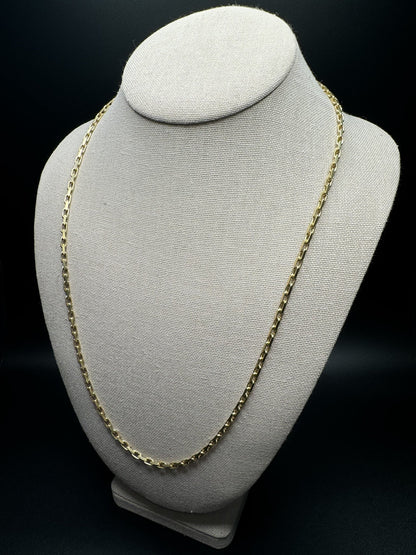 24” 14k Yellow Gold Herme$ Link 3mm 24.13g