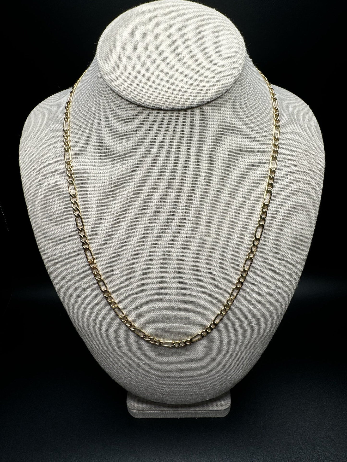 22” 14k Yellow Gold Figaro 4mm 8.0g