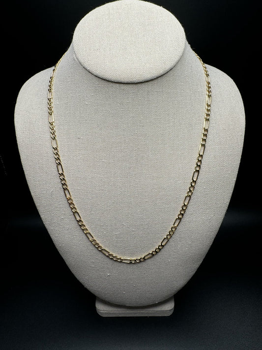 22” 14k Yellow Gold Figaro 4mm 8.0g