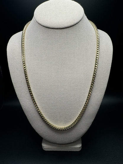 24” 14k Yellow Gold Franco 4.5mm 72.6g