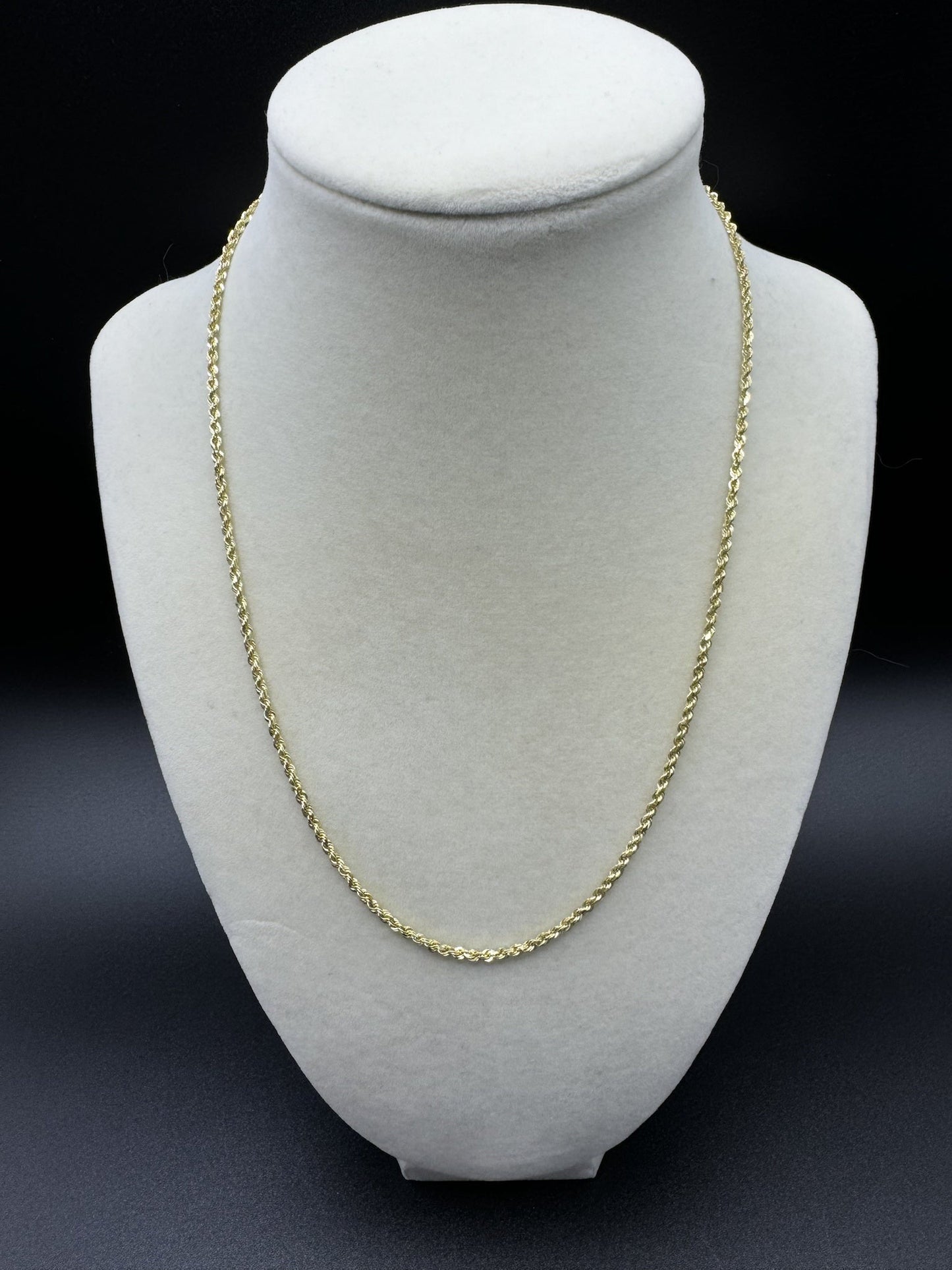 18” 10k Yellow Gold Rope 2mm 6.2g