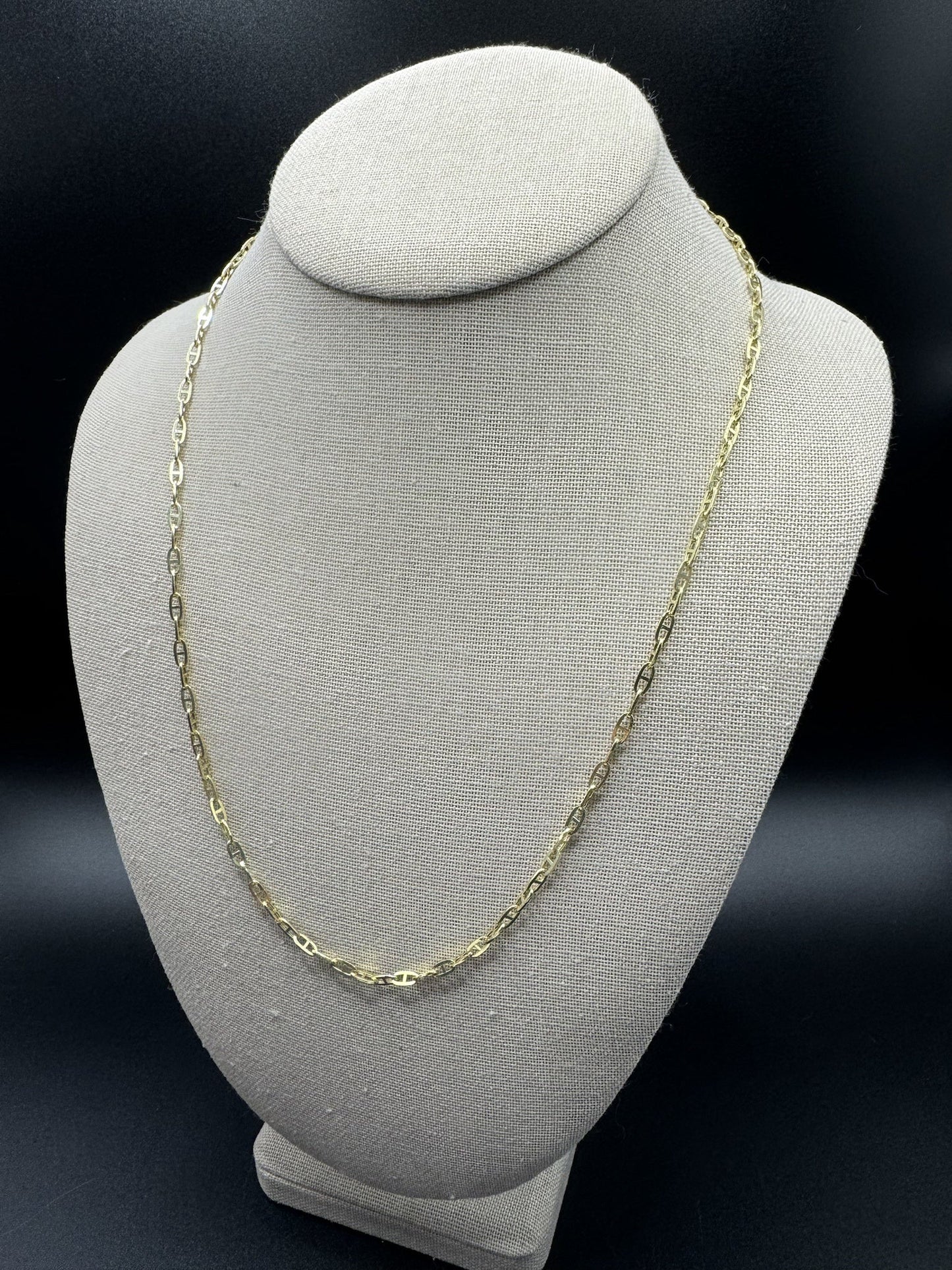 22” 14k Yellow Gold Mariner Link 3mm 4.6g