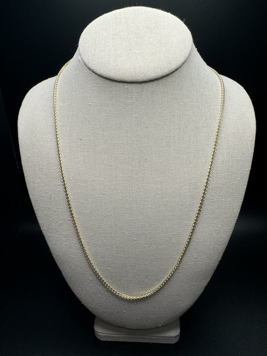 24” 14k Yellow Gold Franco 2mm 4.21g