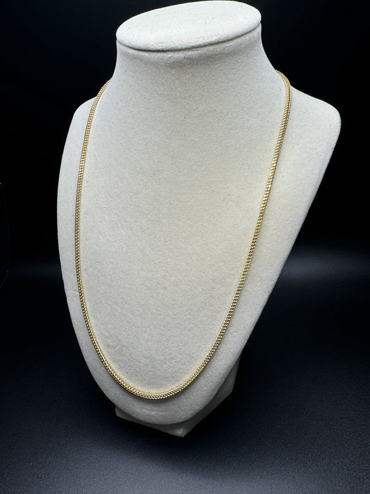 20” 14k Yellow Gold Foxtail Franco 2.5mm 6.4g