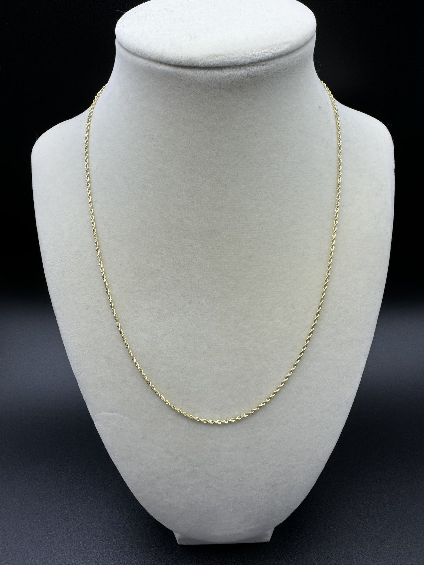 18” 14k Yellow Gold Rope 1.5mm 3.5g