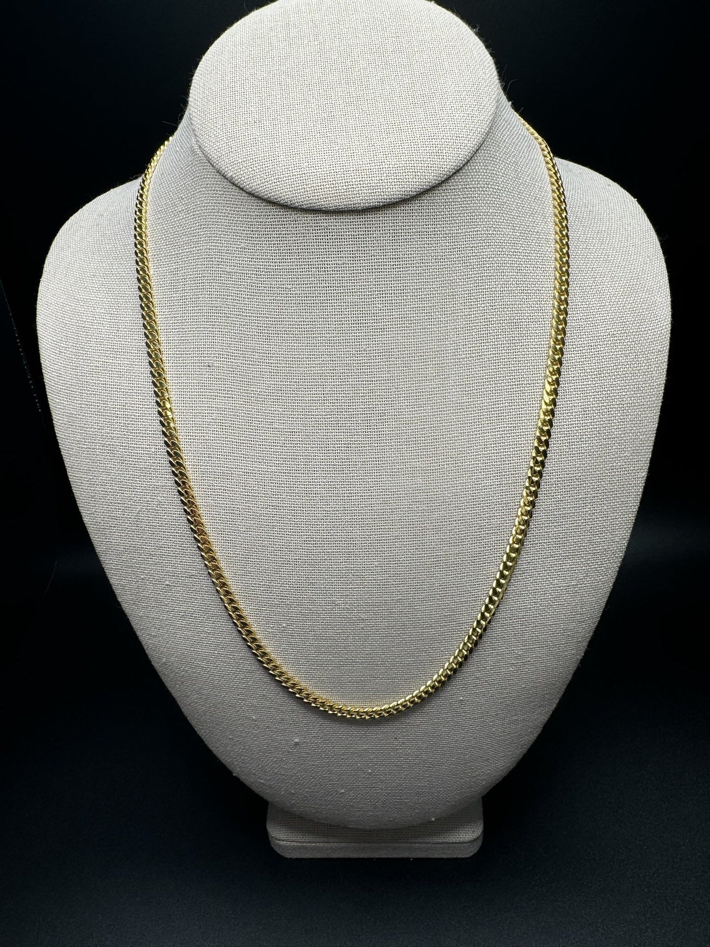 22” 10k Yellow Gold Cuban 4mm 27.4g
