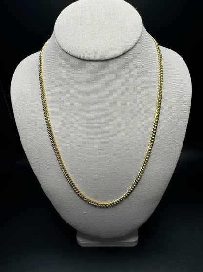 22” 10k Yellow Gold Cuban 4mm 27.4g