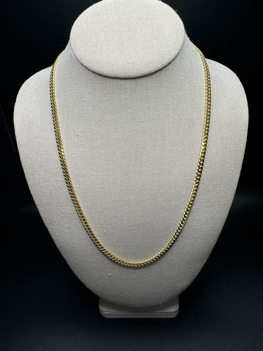 22” 10k Yellow Gold Cuban 4mm 27.4g