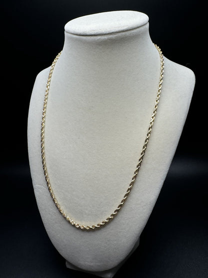 20” 14k Yellow Gold Rope 2.7mm 3.76g