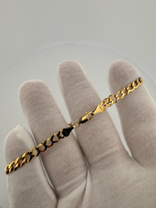 8.5” 14k Yellow Gold Curb 5mm 6.0g