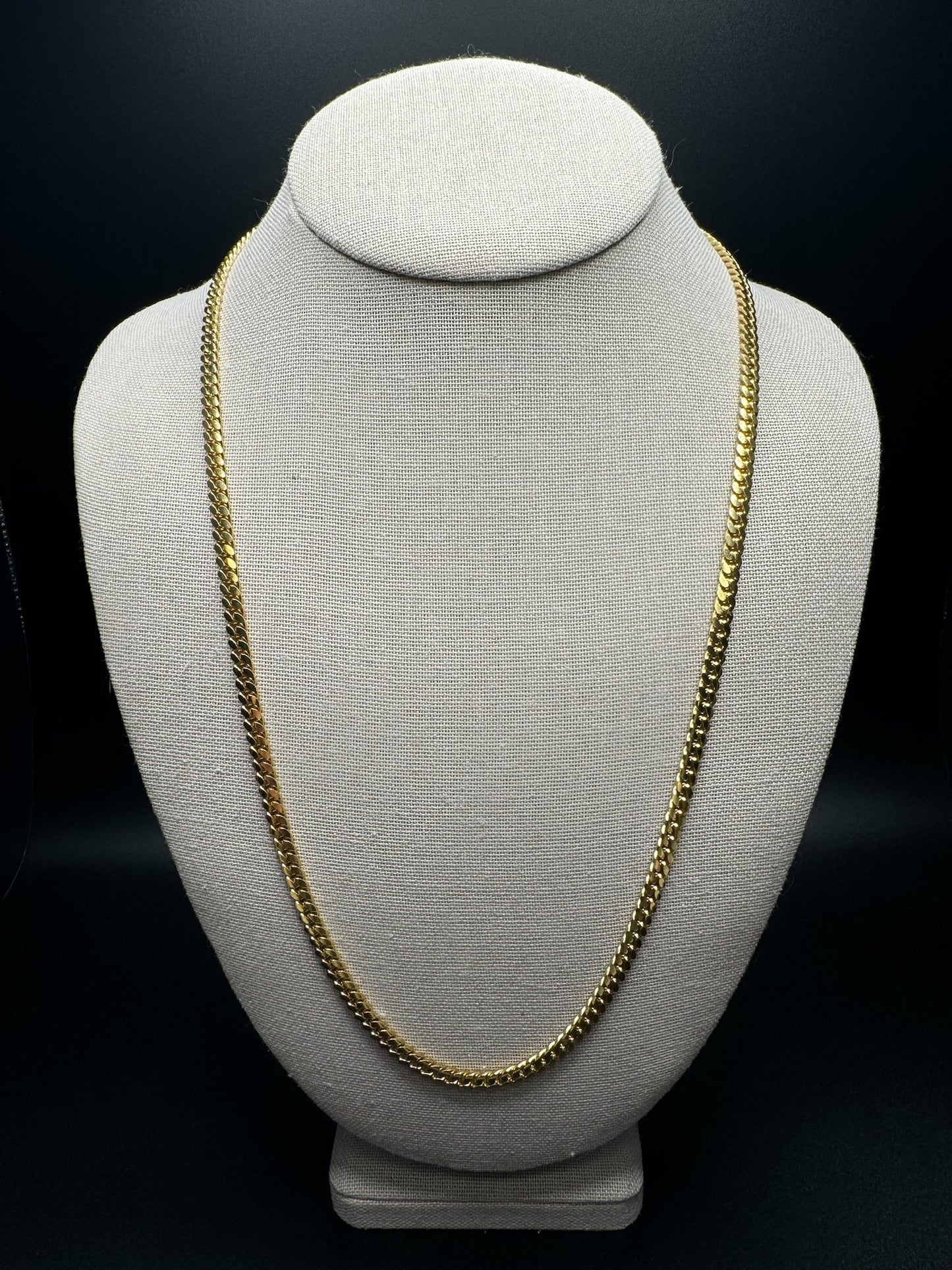 24” 10k Yellow Gold Cuban 4.5mm 36.6g