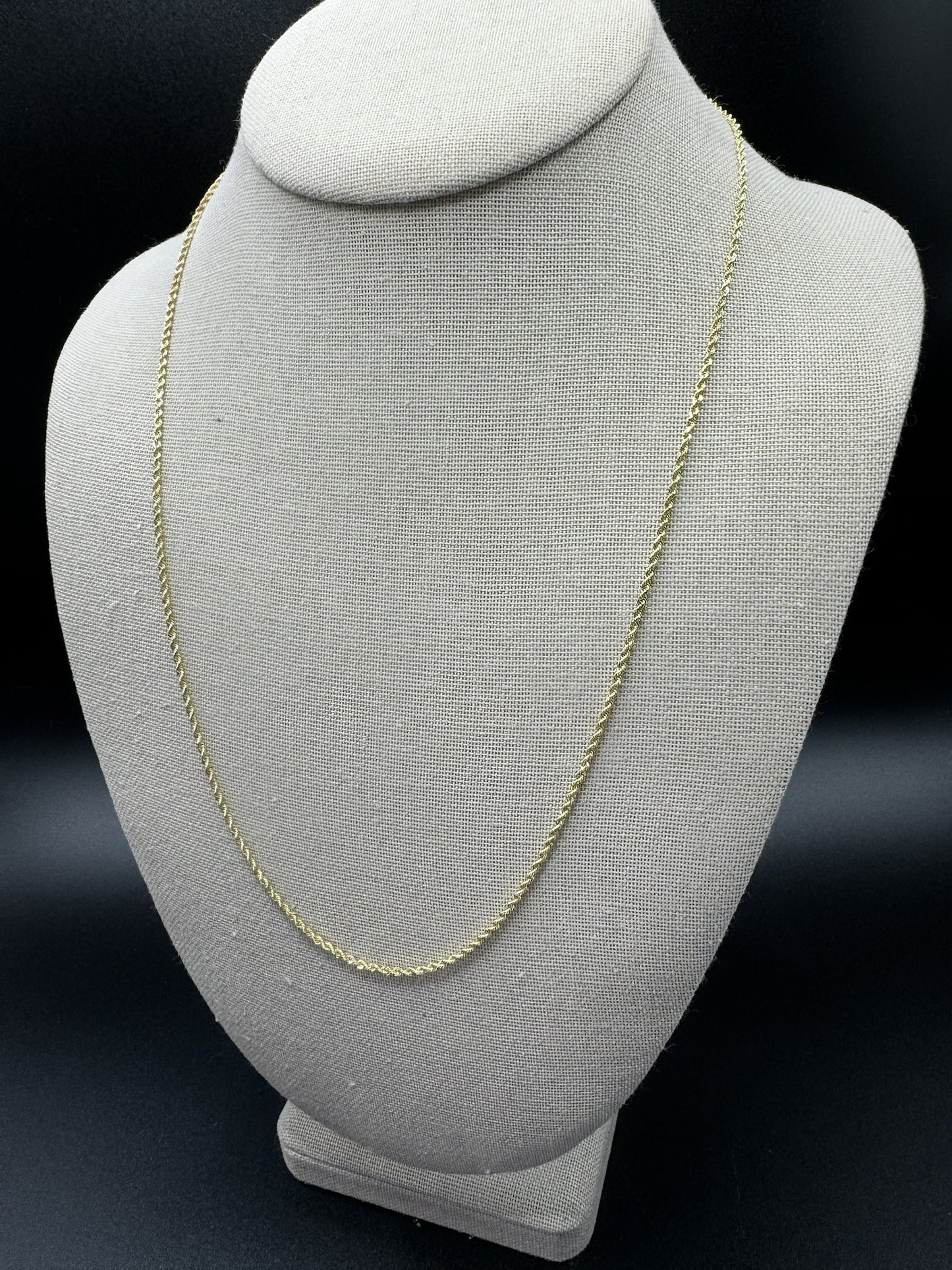 22” 14k Yellow Gold Rope 1.5mm 4.73g