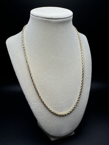 20” 14k Yellow Gold Rope 2.7mm 3.76g