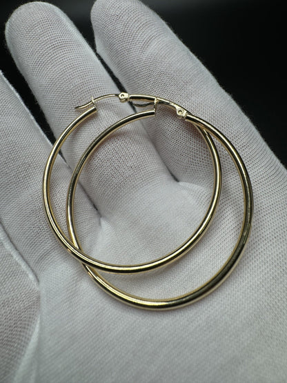 45mm 14k Yellow Gold Hoops 3.1g