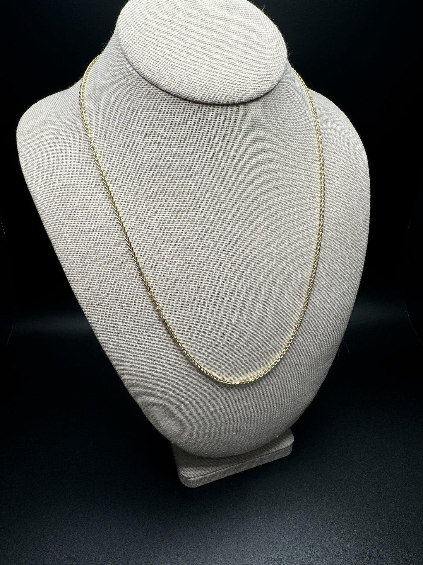 22” 14k Yellow Gold Franco 2mm 3.91g