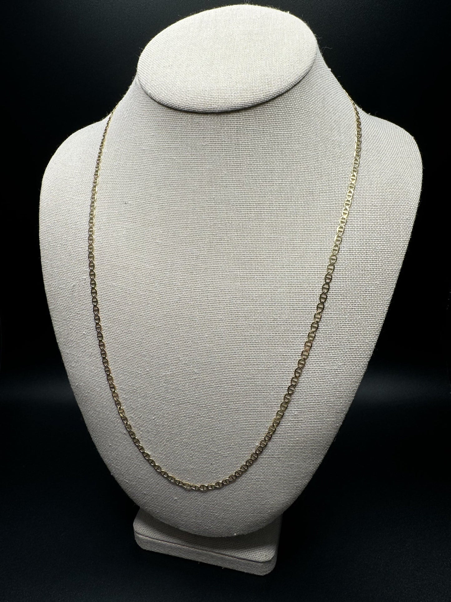 24” 14k Yellow Gold Mariner Link 3mm 5.5g