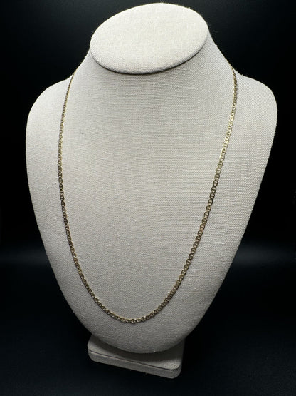 24” 14k Yellow Gold Mariner Link 3mm 5.5g