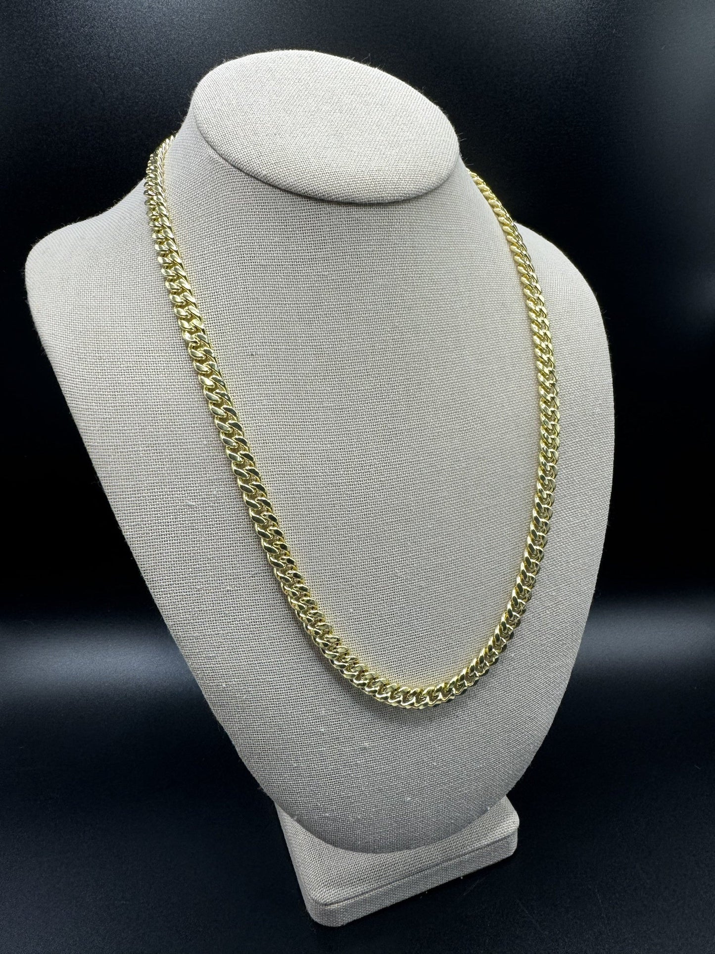 22” 14k Yellow Gold Cuban 7mm 30.43g