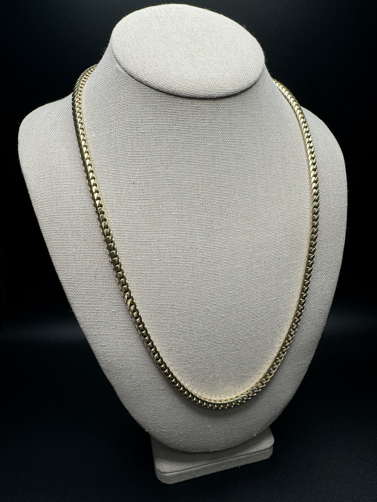 24” 14k Yellow Gold Franco 4.5mm 72.6g