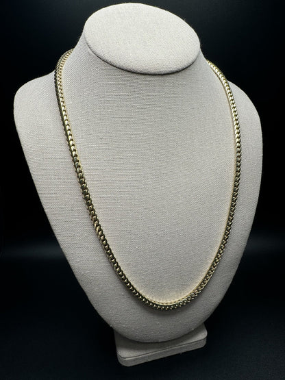 24” 14k Yellow Gold Franco 4.5mm 72.6g