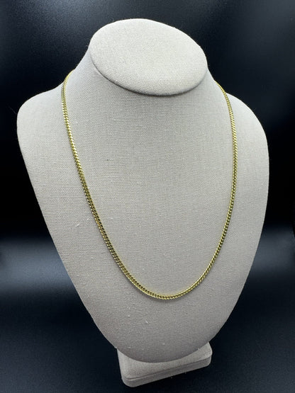 22” 14k Yellow Gold Cuban 3mm 16.11g