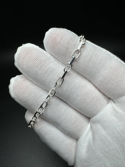 3.5mm Silver Heavy Link chains/ bracelets