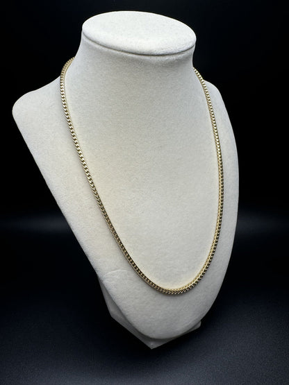 20” 10k Yellow Gold Franco 3mm 24.43g